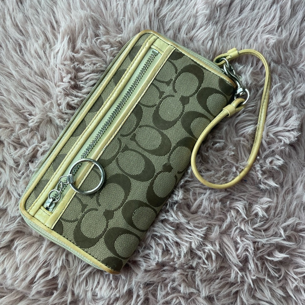 Coach wallet with strap